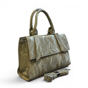 Amoraa Marble Luxe Satchel – Taupe Stone