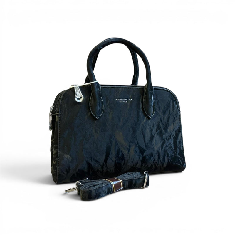 Amoraa Noir Marble Satchel