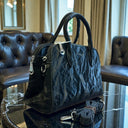 Amoraa Noir Marble Satchel