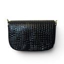 Amoraa Pearl Bow Crossbody Bag – Midnight Noir