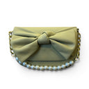 Amoraa Pearl Bow Crossbody Bag – Midnight Noir