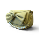 Amoraa Pearl Bow Crossbody Bag – Midnight Noir