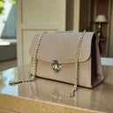 The Gold Tweed Chain Bag